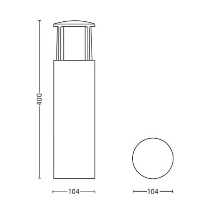 Philips - LED Außenleuchte 1xLED/6W/230V