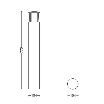 Philips - LED Außenleuchte 1xLED/6W/230V