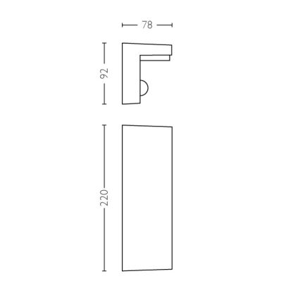 Philips - LED-Outdoor-Wandleuchte mit Sensor 2xLED/4,5W/230V IP44