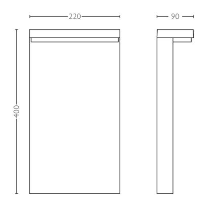 Philips - LED-Außenleuchte 2xLED/4,5W/230V IP44