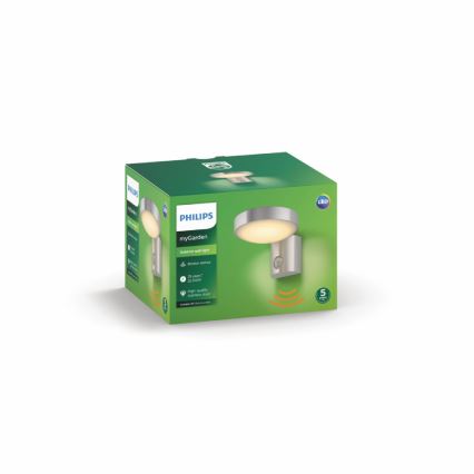 Philips 16491/47/P0 - LED Außenwandleuchte mit Sensor MYGARDEN COCKATOO 1xLED/8W/230V IP44