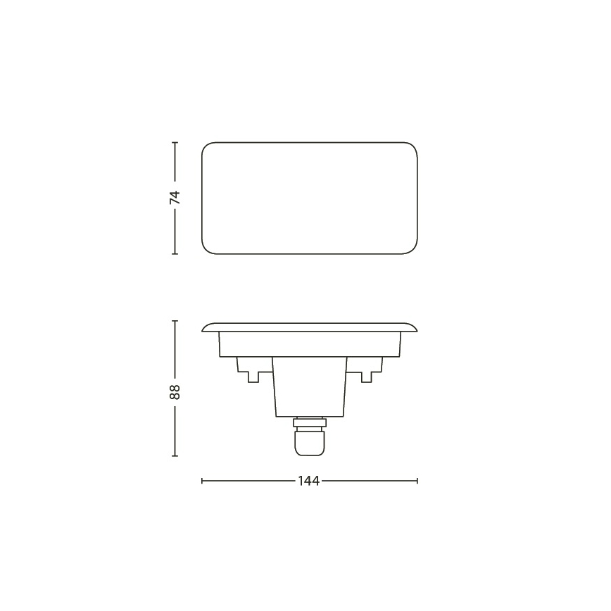 Philips 16814/47/16 - Außenleuchten LEDINO GROUND 3xLED/6,5W