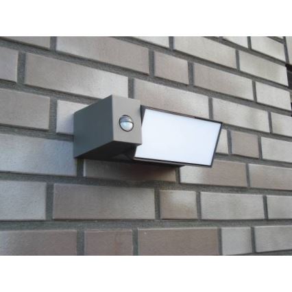 Philips 16943/93/16 - Außenleuchte mit Sensor MYGARDEN BORDER 1xE27/23W/230V