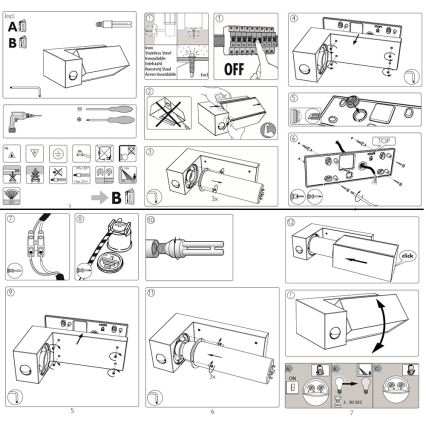 Philips - Außenleuchte mit Sensor 1xE27/23W/230V IP44