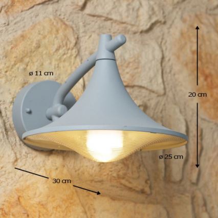 Philips 17207/87/16 - Wandleuchte für Außenbereich MYGARDEN CEDAR 1xE27/15W/230V