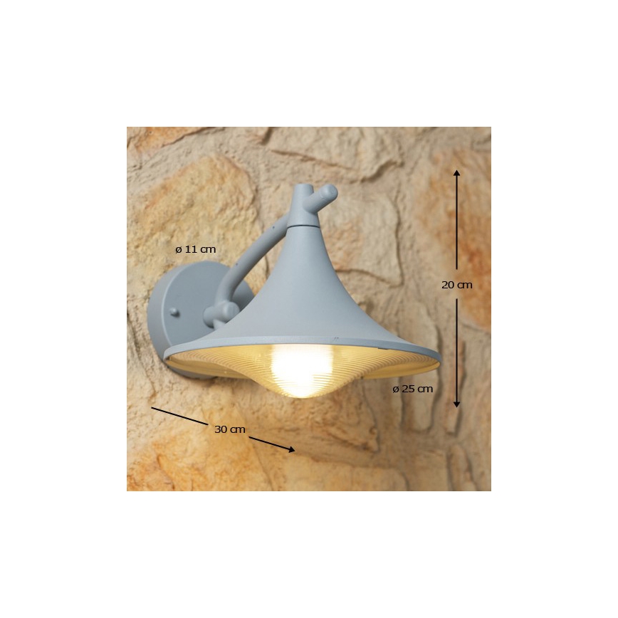 Philips 17207/87/16 - Wandleuchte für Außenbereich MYGARDEN CEDAR 1xE27/15W/230V