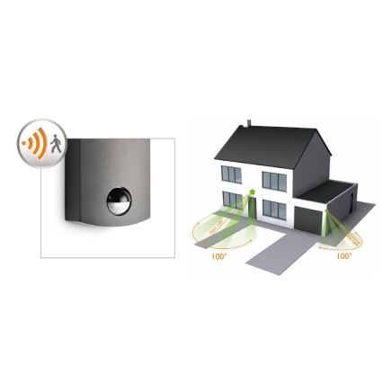 Philips 17239/93/16 - Außenleuchte mit Sensor MYGARDEN FREEDOM 1xLED/3W