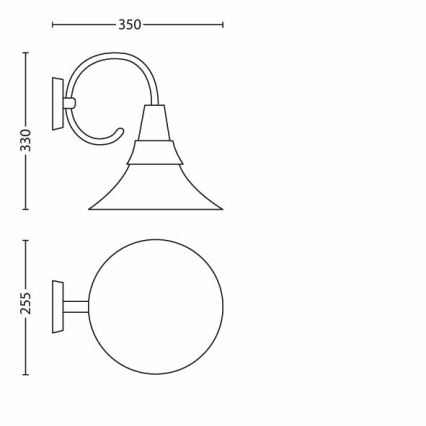 Philips 17258/45/16 - Außenwandleuchte MYGARDEN FOWL 1xE27/20W/230V