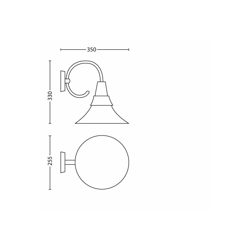 Philips 17258/45/16 - Außenwandleuchte MYGARDEN FOWL 1xE27/20W/230V