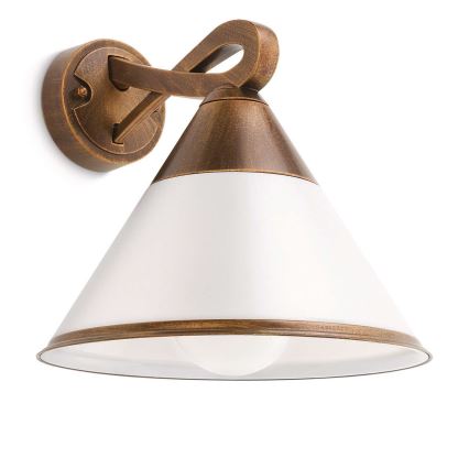 Philips 17259/06/16 - Außenwandleuchte MYGARDEN FIG 1xE27/15W/230V Bronze