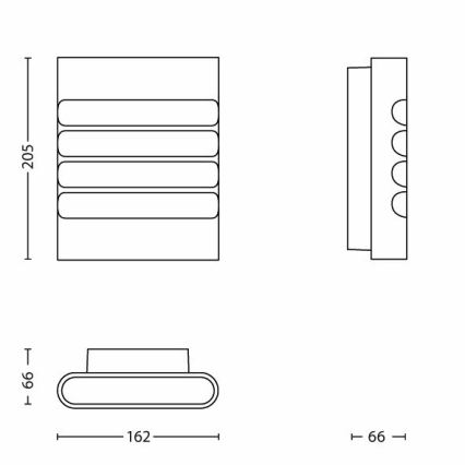 Philips - LED Außenbeleuchtung 1xLED/3W/230V