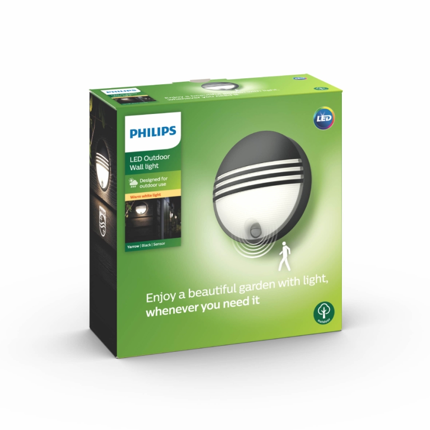 Philips - LED-Außenwandleuchte mit Sensor LED/6W/230V IP44