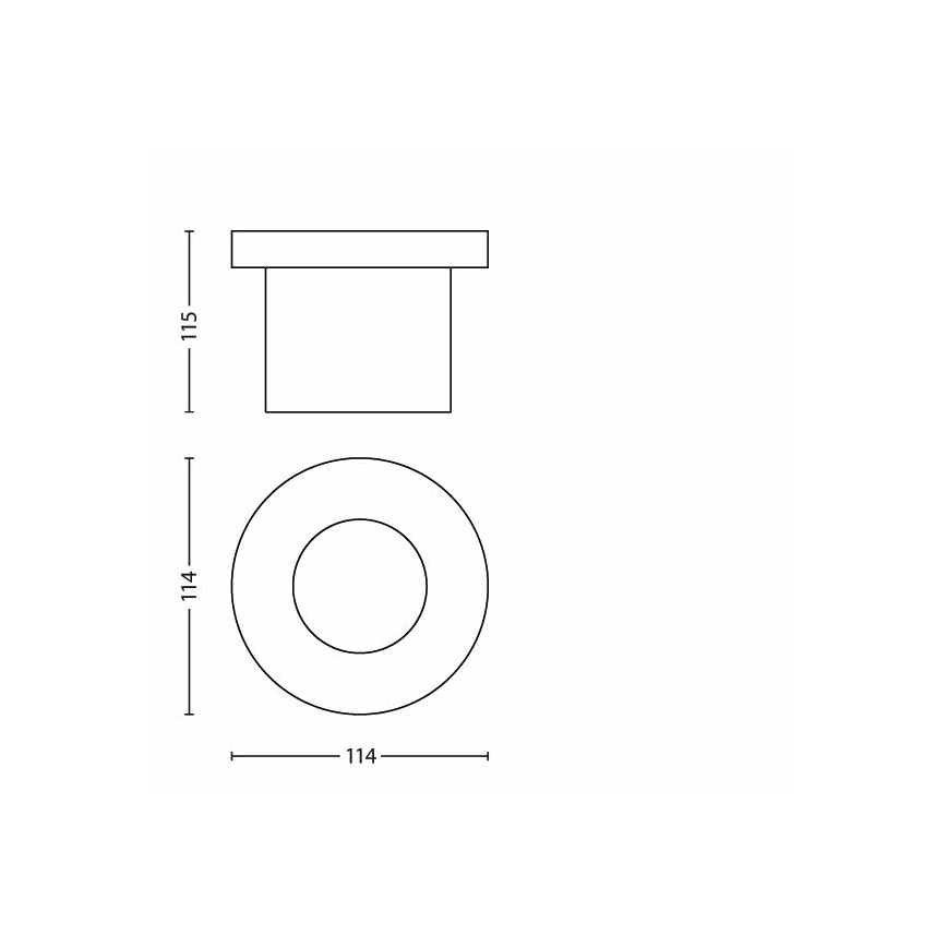 Philips 17306/47/16 - LED-Außeneinfahrtsbeleuchtung 1xLED/3W/230V 