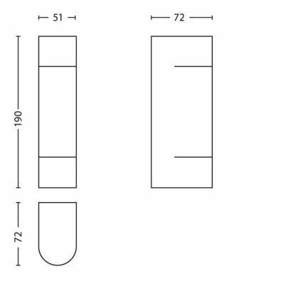 Philips - LED-Außenbeleuchtung 2xLED/1W/230V IP44