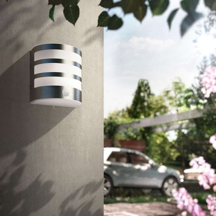 Philips 17315/47/16 - LED-Außenwandleuchte mit Sensor CALGARY 1xLED/3W/230V