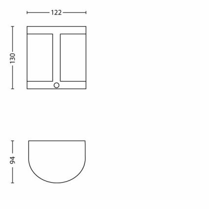 Philips - LED-Außenleuchte mit Sensor 1xLED/3,5W/230V