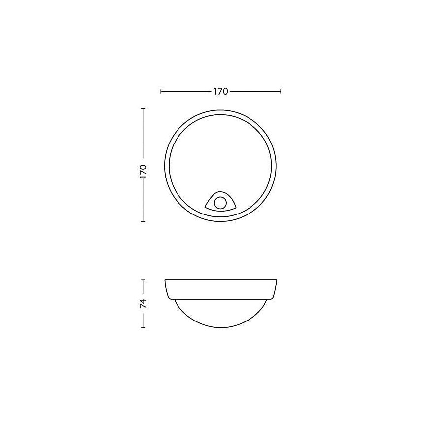 Philips - LED Aussenleuchte mit Sensor 1xLED/3,5W/230V