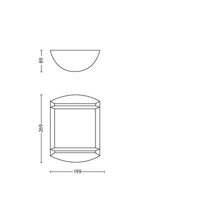 Philips - Outdoor-Wandleuchte 1xLED/6W/230V IP44