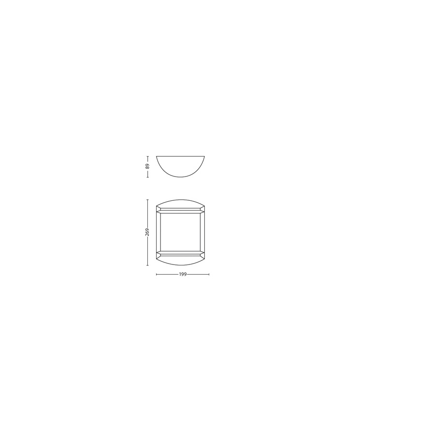 Philips - Outdoor-Wandleuchte 1xLED/6W/230V IP44
