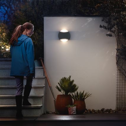 Philips 17338/93/PN - Außenwandleuchte MYGARDEN LIMESTONE 2xGU10/5W
