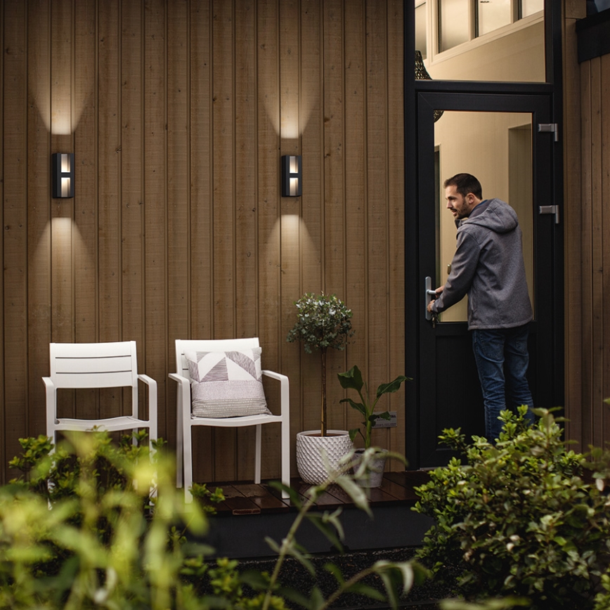 Philips 17351/93/P0 - LED Außenwandleuchte MYGARDEN SHADOW 2xLED/4,5W
