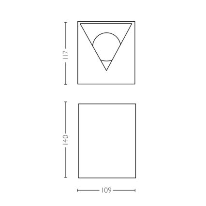 Philips - LED Außenwandleuchte 2xLED/4,5W