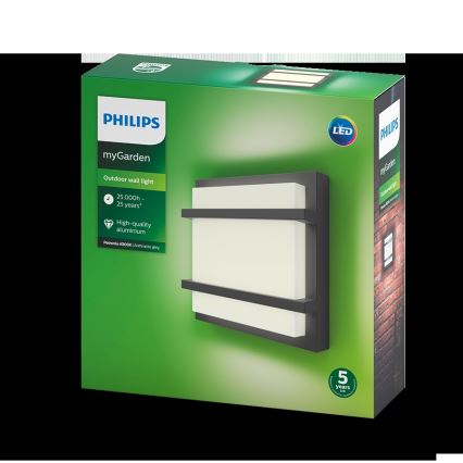 Philips - LED Außenwandleuchte LED/12W