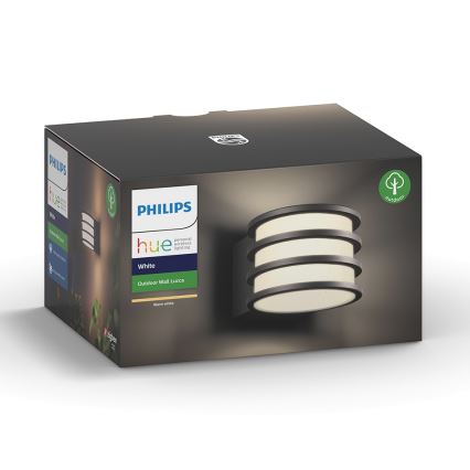 Philips - Dimmbare LED-Außenwandleuchte Hue LUCCA 1xE27/9,5W/230V IP44