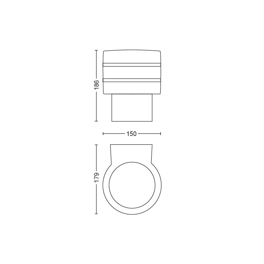 Philips - LED dimmbare Außenwandleuchte Hue TUAR 1xE27/9,5W IP44