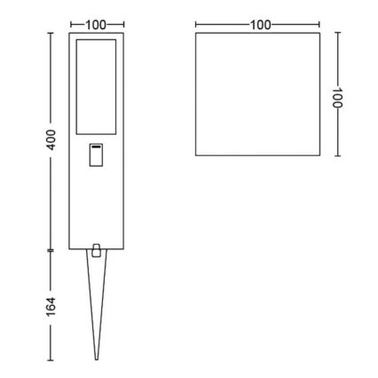 Philips - Dimmbare LED-RGBW-Leuchte für den Außenbereich Hue IMPRESS LED/16W/24V IP44