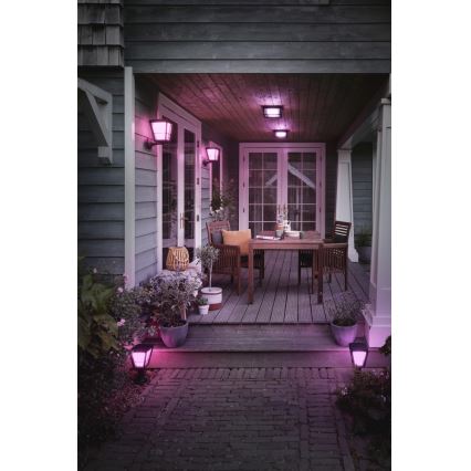 Philips - Dimmbare LED-RGBW-Außenwandleuchte Hue ECONIC LED/15W/230V 2000-6500K IP44