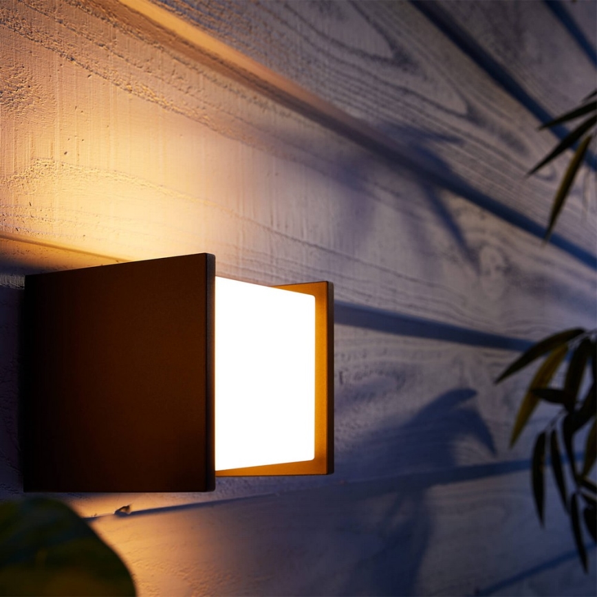 Philips 17445/30/P7 - LED Außen-Wandleuchte HUE WHITE FUZO LED/15W/230V IP44