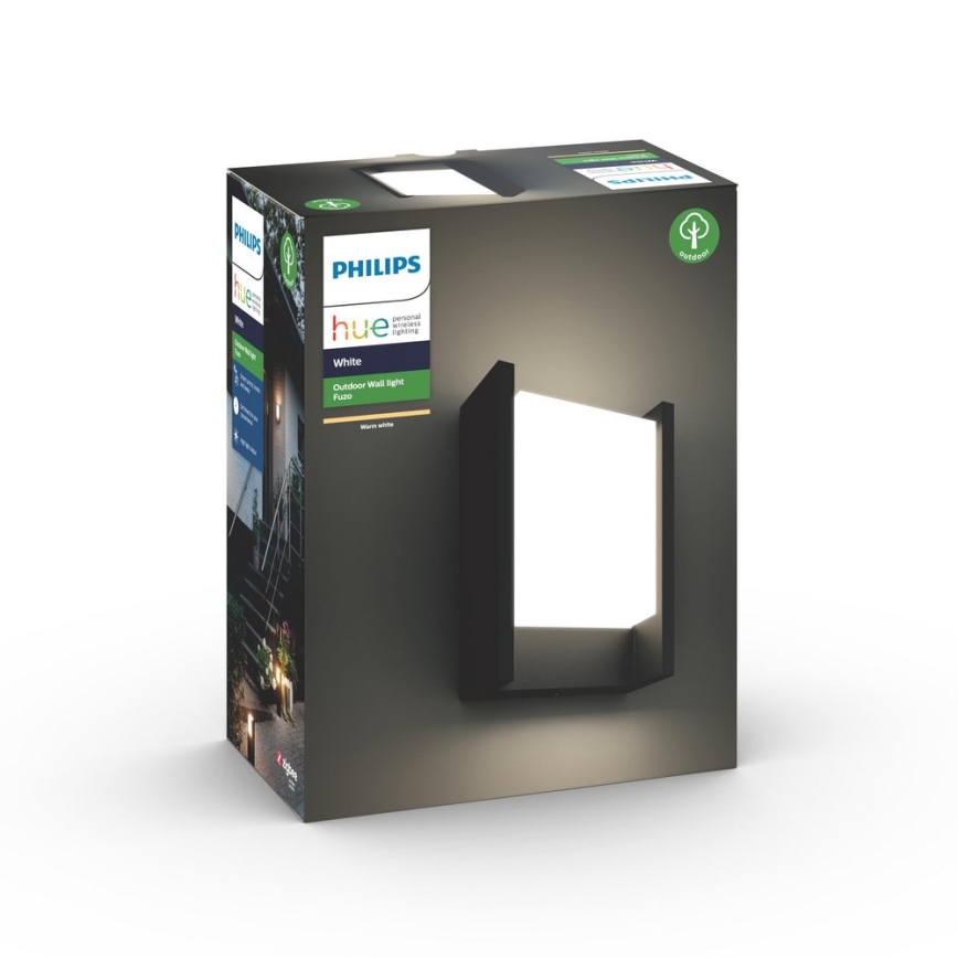 Philips 17446/30/P7 - LED Außen-Wandleuchte HUE WHITE FUZO LED/15W/230V IP44