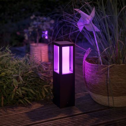 Philips 17454/30/P7 - LED RGB Außenlampe HUE IMPRESS 2xLED/8W/230V IP44 mit Adapter