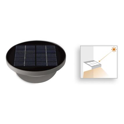 Philips 17807/87/16 - LED-Außensolarleuchte MYGARDEN DUSK LED/1W/3,7V IP44