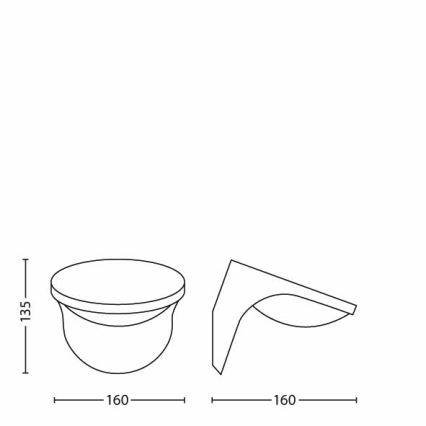 Philips 17807/87/16 - LED-Außensolarleuchte MYGARDEN DUSK LED/1W/3,7V IP44