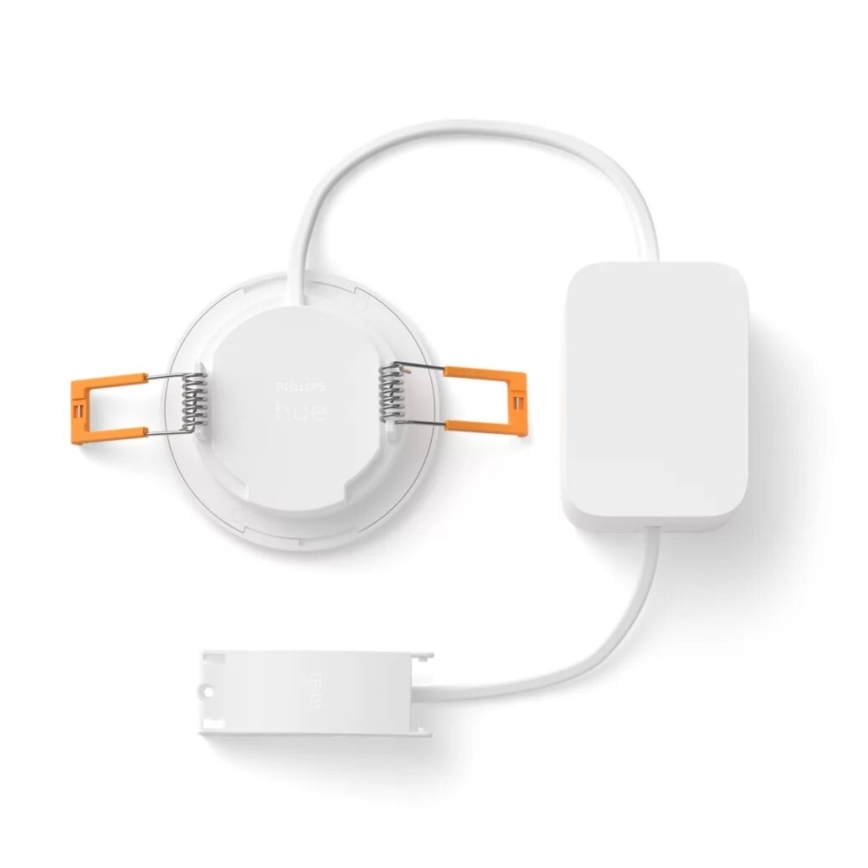Philips - SET 2x LED RGBW dimmbare Badezimmer-Einbauleuchte Hue SLIM LED/8,3W/230V 2000-6500K weiß IP44