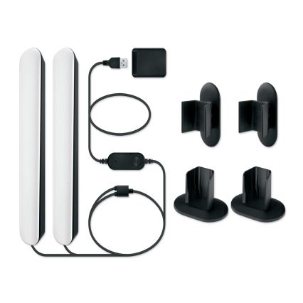 Philips - 2er-Set SMART GRADIENT RGBIC-LED-Leuchten, dimmbar, LED/8W/230V, 2700-6500K, Wi-Fi