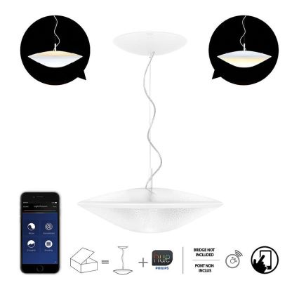 Philips 31152/31/PH - Decken-Hängeleuchte HUE PHOENIX 2xLED/9W/230V