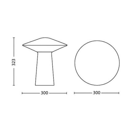 Philips 31152/31/PH - Dimmbar tischlampe HUE PHOENIX 1xLED/9W/230V