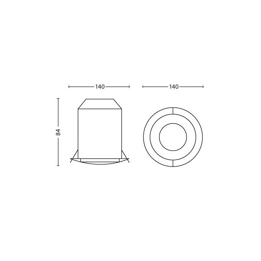 Philips 31155/31/PH - Einbauleuchte HUE PHOENIX 1xLED/5W/230V