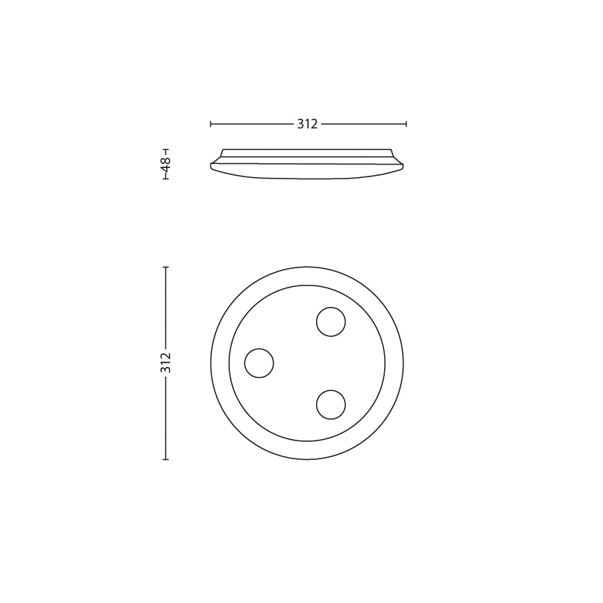 Philips 32084/31/16 - LED Badezimmerleuchte MYBATHROOM TEINT 3xLED/6W/230V