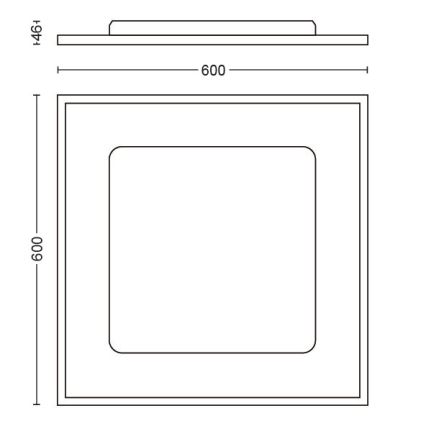 Philips - LED dimmbarer Panel Hue AURELLE LED/55W/230V