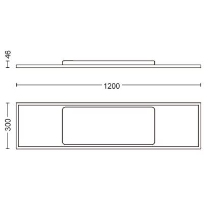 Philips - LED dimmbarer Panel Hue AURELLE LED/55W/230V