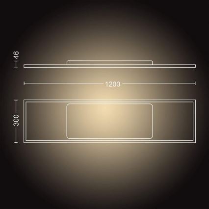 Philips - LED-Dimmpaneel Hue AURELLE LED/39W/230V + Fernbedienung