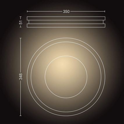 Philips - LED dimmbare Leuchte Hue BEING LED/27W/230V + FB