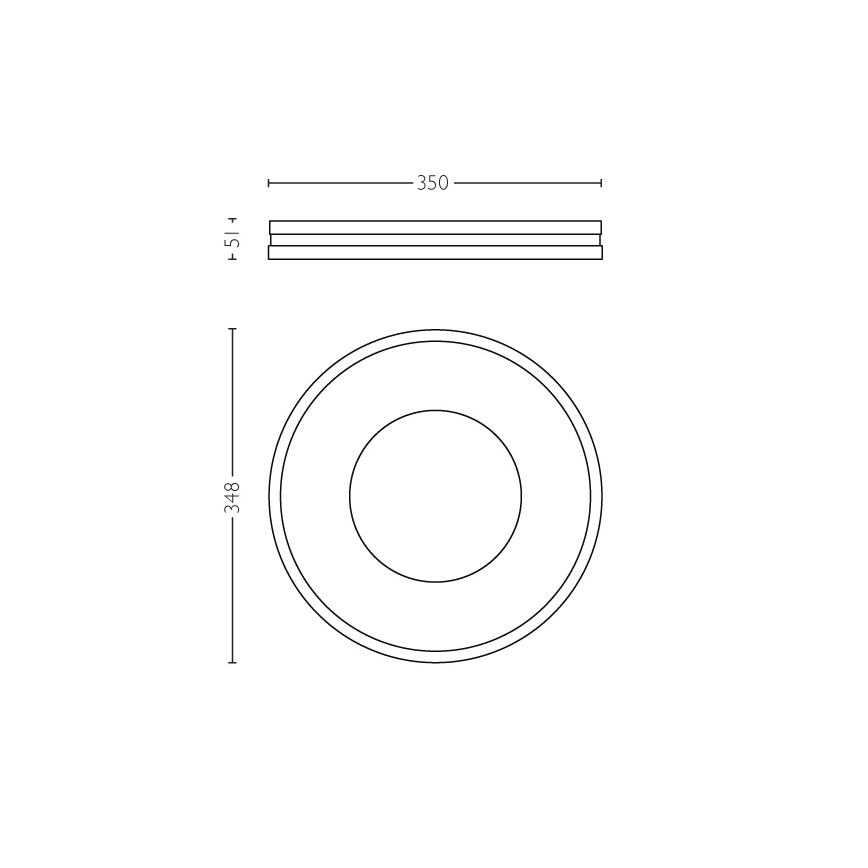 Philips 32610/31/P7 - LED Deckenleuchte BEING HUE LED/32W/230V