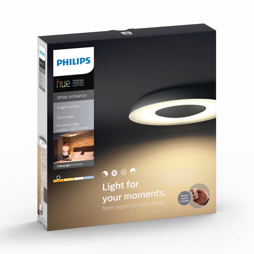 Philips 32613/30/P7 - LED Deckenleuchte STILL HUE LED/32W/230V