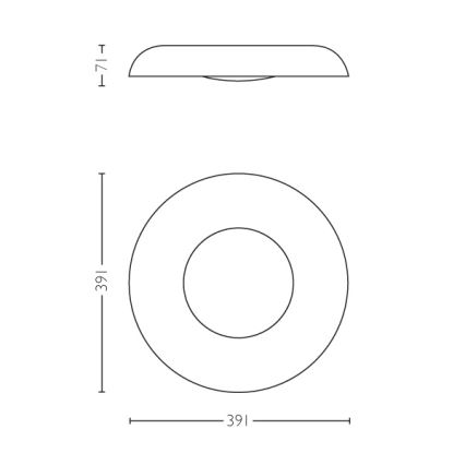 Philips 32613/30/P7 - LED Deckenleuchte STILL HUE LED/32W/230V