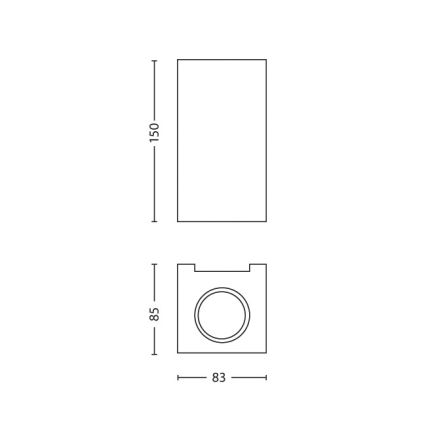 Philips 33012/17/PN - LED Wandleuchte GABARDINE 2xGU10/6W/230V